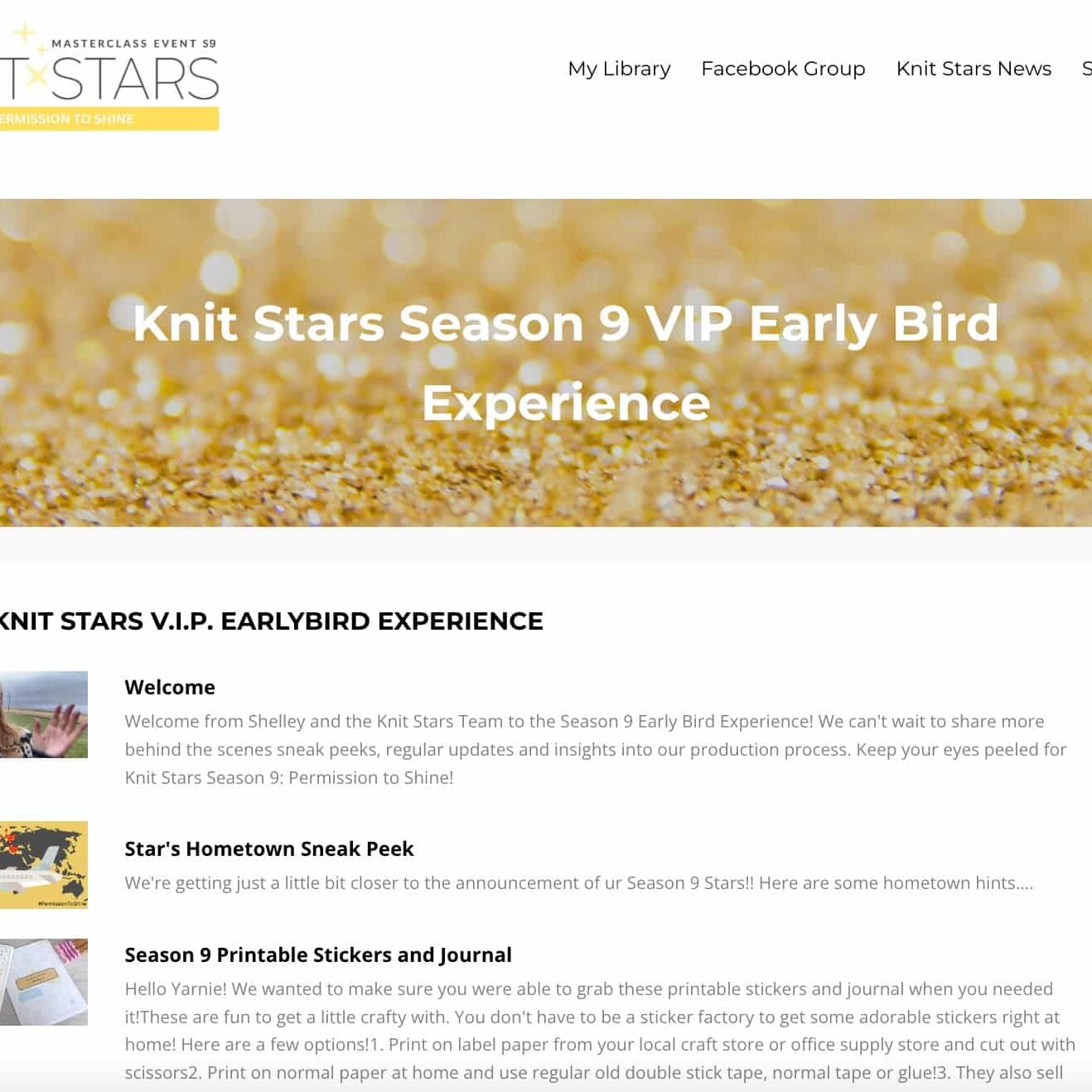 Knit Stars VIP experience